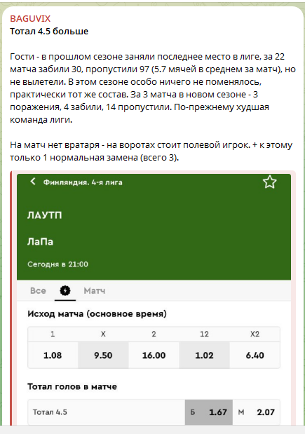 Бесплатный прогноз на 4-ую лигу Финляндии Бесплатный прогноз на 4-ую лигу Финляндии