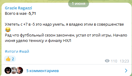 Пост о итогах месяца