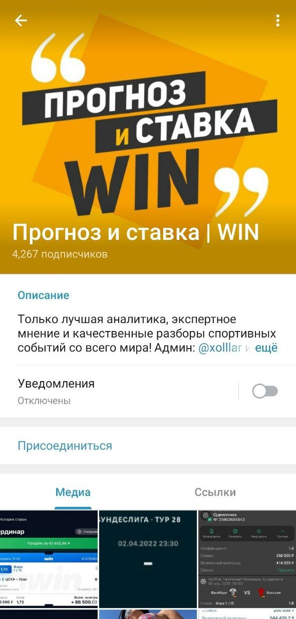 Прогноз и ставка ВИН