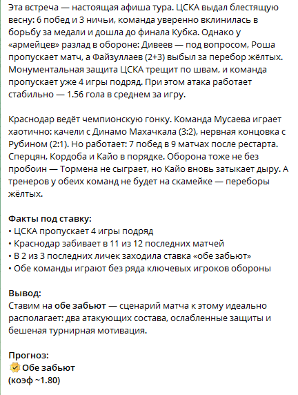 Прогноз с обширным превью Прогноз с обширным превью