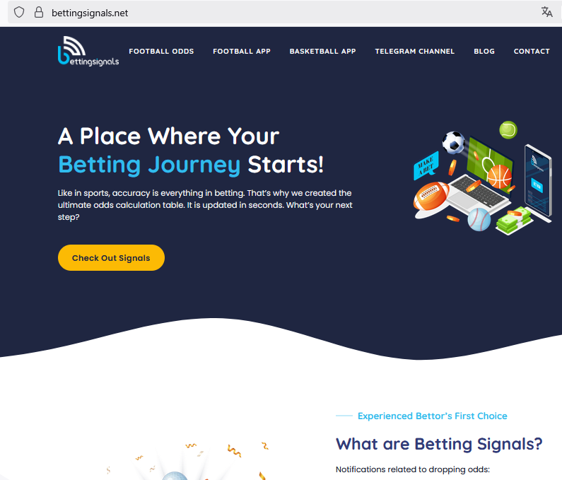 Сайт bettingsignals.net