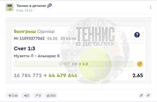 Ставка на точный счет