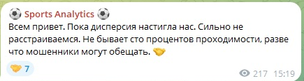Статистика по крайним ставкам канала