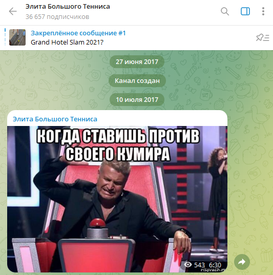 элита большого тенниса