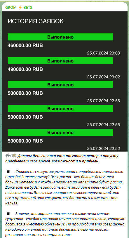 денис громов ставки отзывы