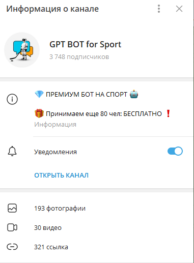 gpt bot for sport