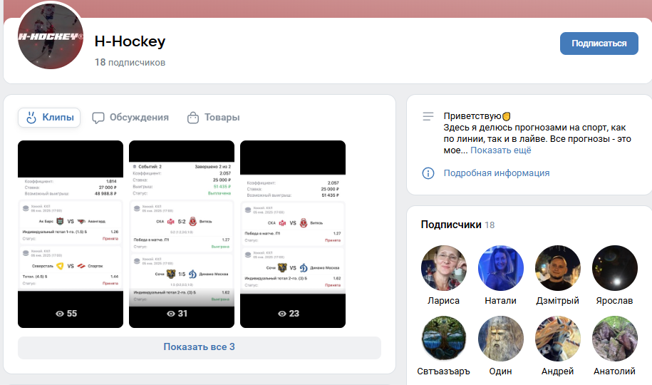 H-Hockey капер