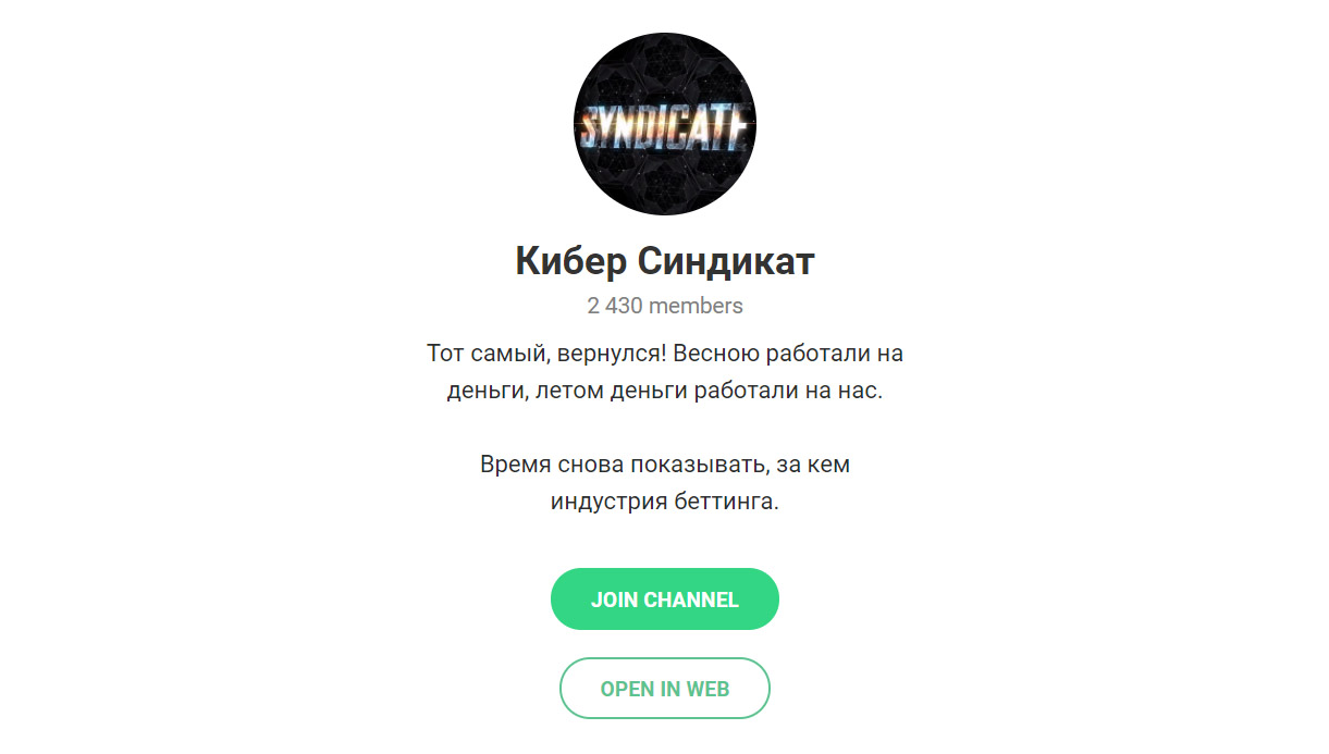 Кибер Синдикат