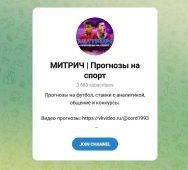 Группа VK и Канал Telegram Митрич | Прогнозы на Спорт @ockapp7 – Отзывы о Вадиме Витальевиче